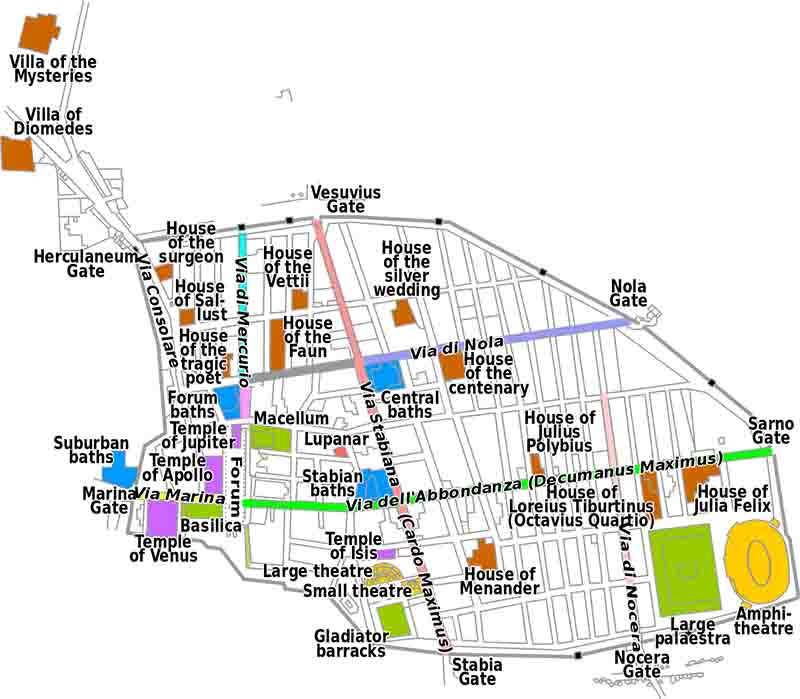 Pompei Gezi Haritası