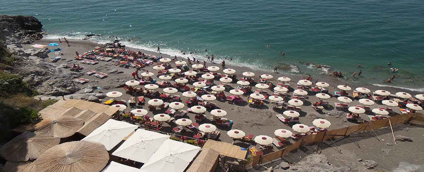 Salerno Şehri Sahil Plajı 